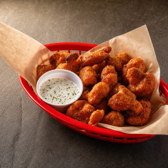 Fried Buffalo Cauliflower.